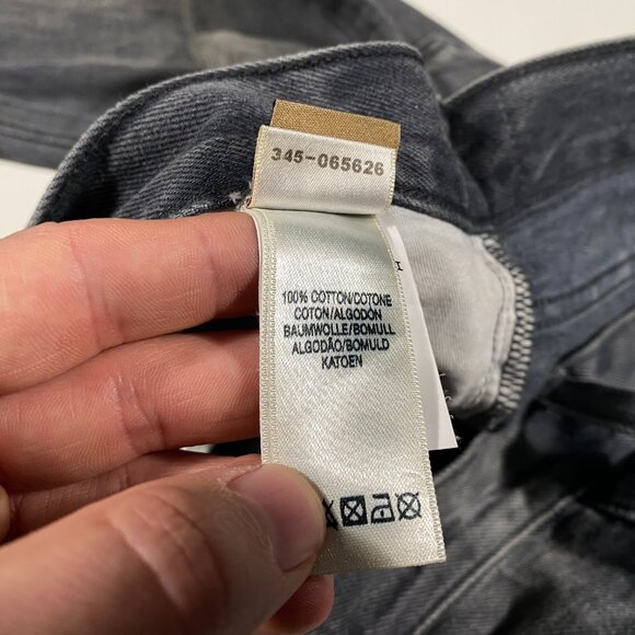 True Religion Rocco Slim Made in Italy Straight Leg Gray Jeans mens size 32x30.5 - Picture 6 of 12